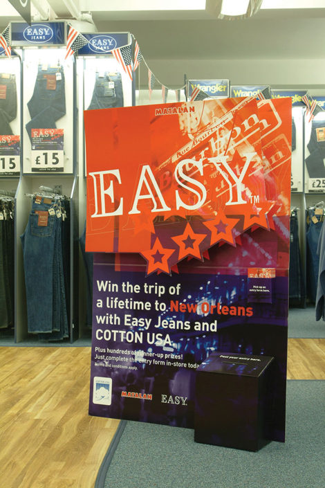 Easy Jeans/Cotton USA POS
